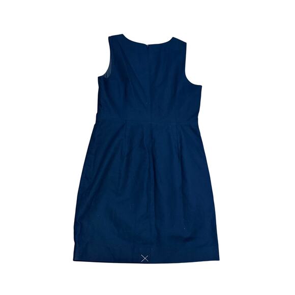 J Crew Women’s Sleeveless Navy Sheath Dress Gold Buttons Nautical Size 12p NWT - Picture 5 of 5
